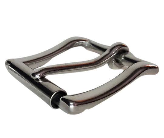 If you need a upgrade for your current belt or want a different look we have a selection of what we call Basic buckles. Stop in our shop in Smyrna, TN, just outside of Nashville. This is a Heavy duty Roller style Great for heavy work belts.   Color - Stainless Steel ,1 1/2" width
