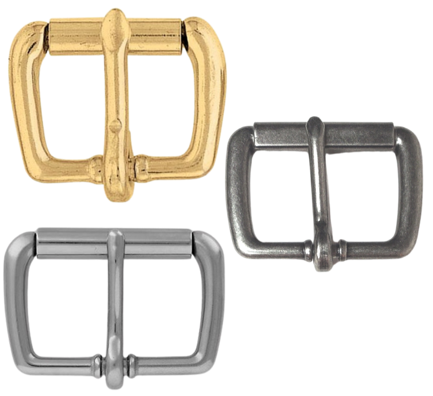 If you need a upgrade for your current belt or want a different look we have a selection of what we call Basic buckles. Stop in our shop in Smyrna, TN, just outside of Nashville. This is a Roller style which is great for belts with it's wider inside. Choose Stainless Steel for work belts or for a Heavy Duty look choose the Antique/VIntage.    Choose 1",1 1/4", 1 1/2"  Color - Antique Brass, Antique Nickel or Stainless Steel