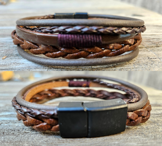 Artisanal Turkish braided Leather Bracelets Designed for Comfort and Tailored for a regular fit, these bracelets offer a comfortable wear experience for any wrist size. Whether worn solo or layered with other accessories these are suitable for both men and women. New to our shop in Smyrna, TN.

Fit&