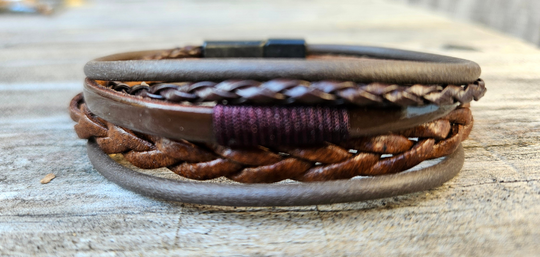 Artisanal Turkish braided Leather Bracelets Designed for Comfort and Tailored for a regular fit, these bracelets offer a comfortable wear experience for any wrist size. Whether worn solo or layered with other accessories these are suitable for both men and women. New to our shop in Smyrna, TN.&amp;nbsp;

Fit&