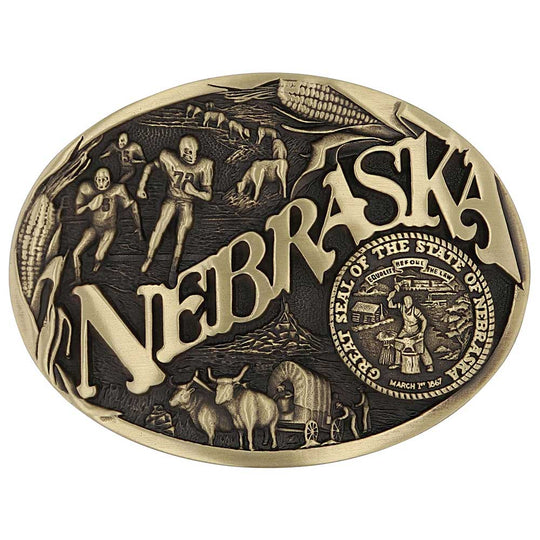 Nebraska State Buckle