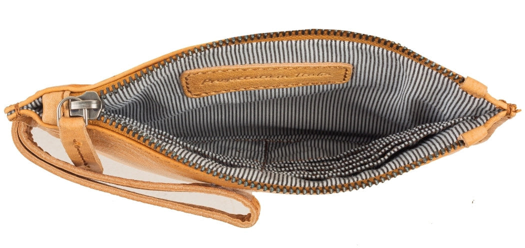 Kara Leather Wristlet