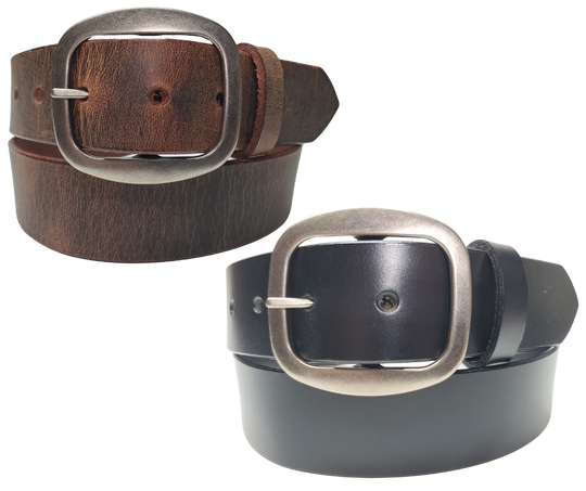 Go retro with our Ashbury Leather Belt, channeling those far-out 60's and 70's vibes! The 1 1/2" strap comes in classic Black or Brown, perfect for pairing with your trusty jeans and that beloved Grateful Dead tee. Feeling adventurous? Snap off the buckle for a quick style switch-up! Swing by our Smyrna, TN shop—just a stone's throw from Nashville's happening downtown scene.