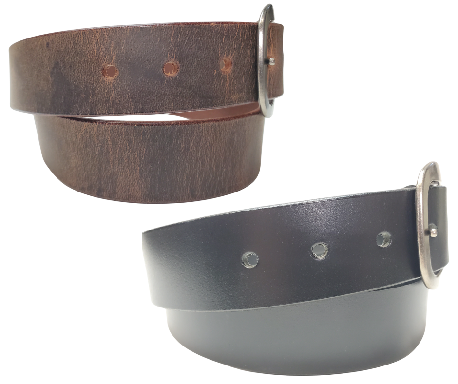 Go retro with our Ashbury Leather Belt, channeling those far-out 60's and 70's vibes! The 1 1/2" strap comes in classic Black or Brown, perfect for pairing with your trusty jeans and that beloved Grateful Dead tee. Feeling adventurous? Snap off the buckle for a quick style switch-up! Swing by our Smyrna, TN shop—just a stone's throw from Nashville's happening downtown scene.