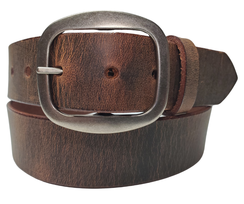 Go retro with our Ashbury Leather Belt, channeling those far-out 60's and 70's vibes! The 1 1/2" strap comes in classic Black or Brown, perfect for pairing with your trusty jeans and that beloved Grateful Dead tee. Feeling adventurous? Snap off the buckle for a quick style switch-up! Swing by our Smyrna, TN shop—just a stone's throw from Nashville's happening downtown scene.