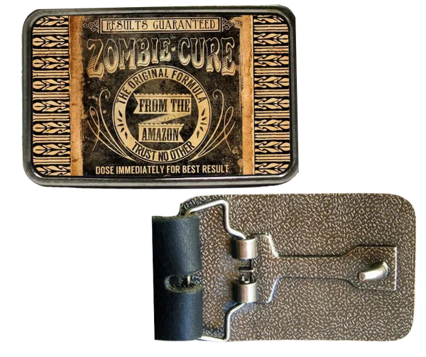 Zombie Cure Belt Buckle – Buckle and Hide Leather