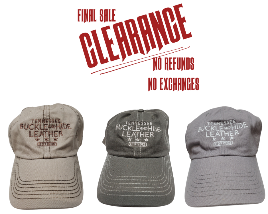 Buckle and Hide Cap CLOSEOUT!