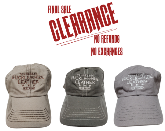 Buckle and Hide Cap CLOSEOUT!