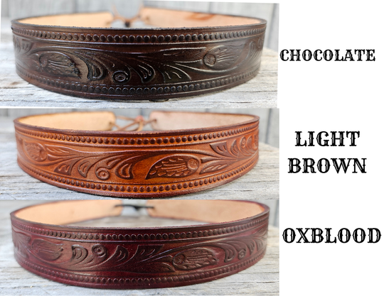 Taos Western Leather Hatband