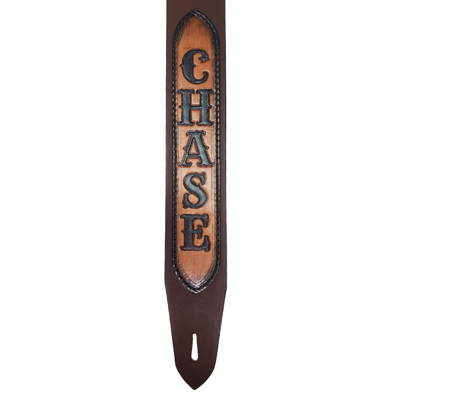 Great Musicians, Singers and great songs have been a staple for years in Nashville. This Guitar Strap is a nod to those great Musicians influence! The classic adjustment style goes from approx. 42" to 56" at it's longest . Made in our Smyrna, TN. shop not far from Music row. 