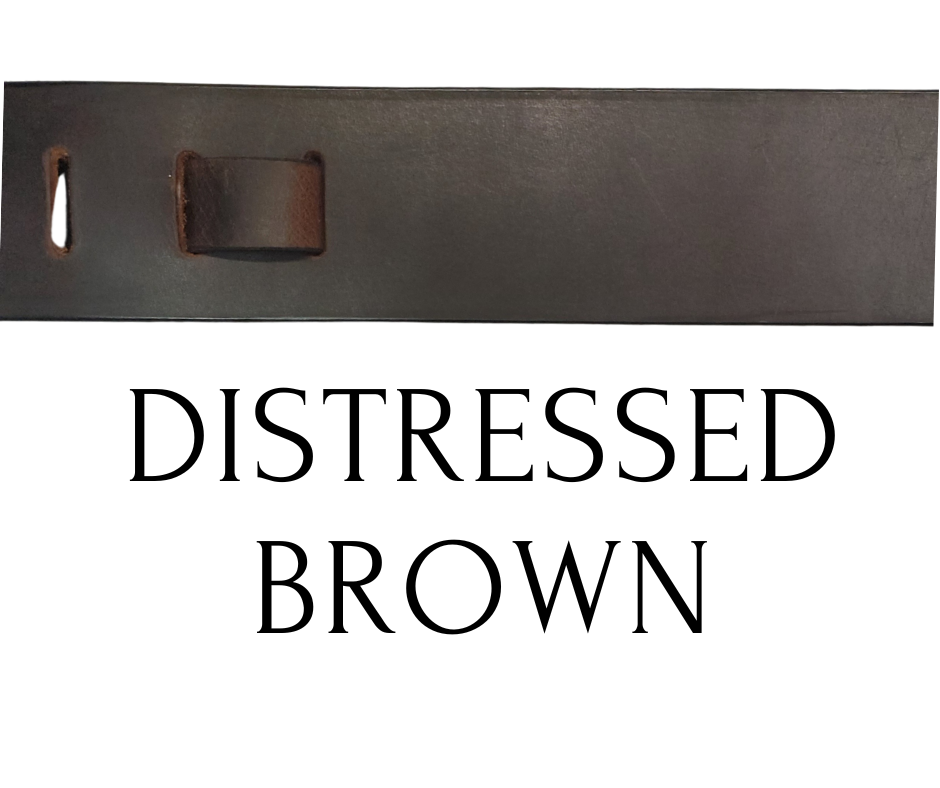 Distressed brown strap option