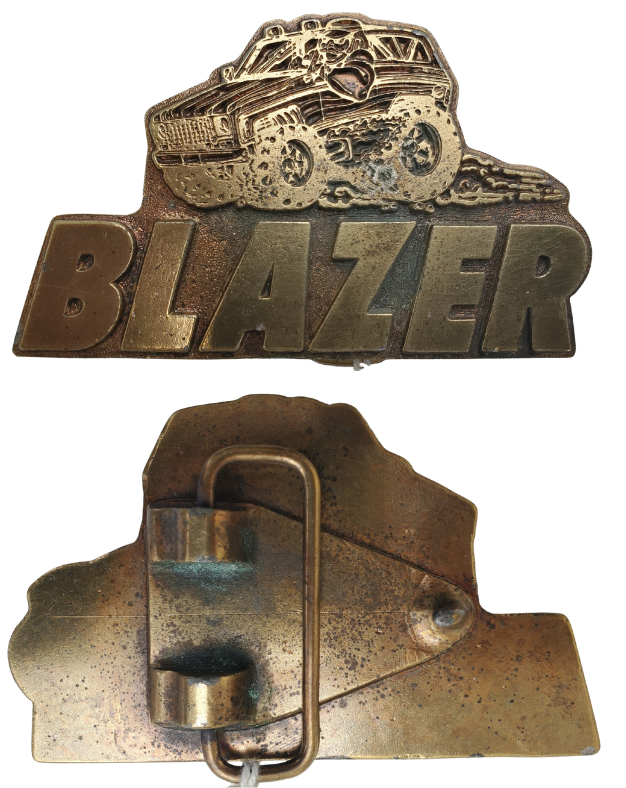 Vintage Blazer truck belt buckle