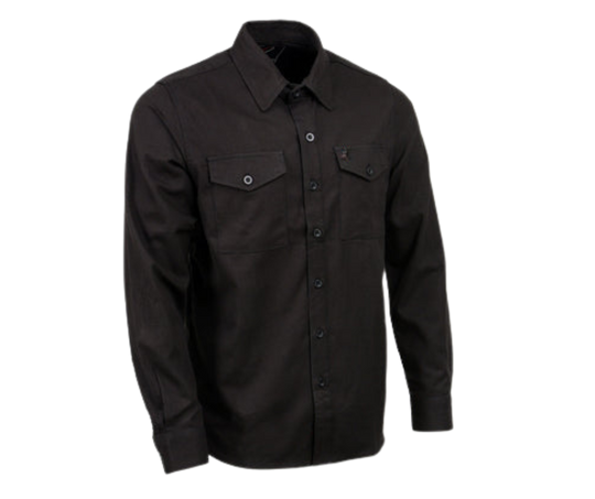 Black Flannel Button Up Shirt