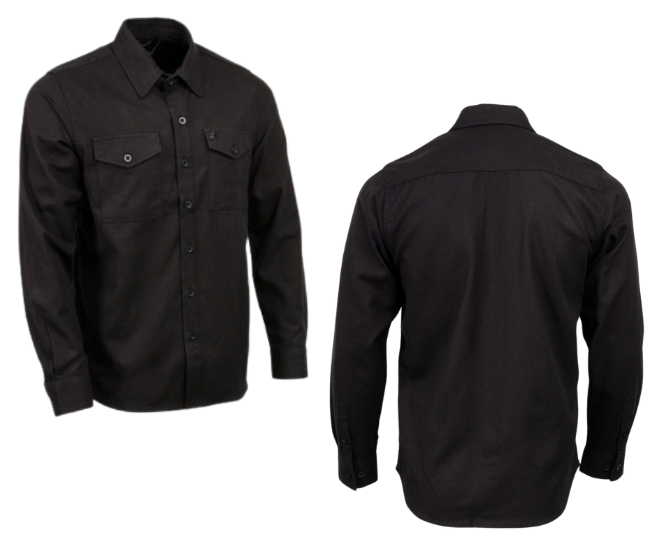 Black Flannel Button Up Shirt