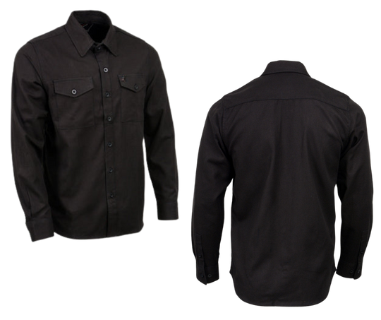 Black Flannel Button Up Shirt