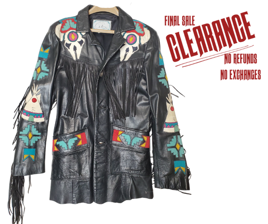 Arturo Buffalo Skull Fringe Jacket