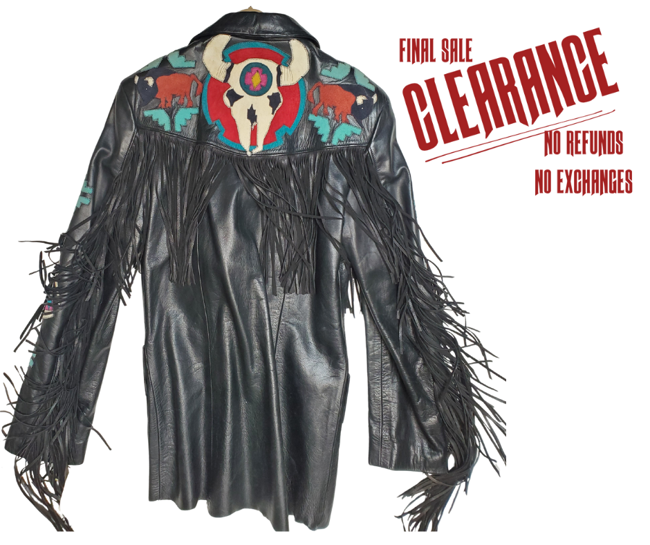 Arturo Buffalo Skull Fringe Jacket