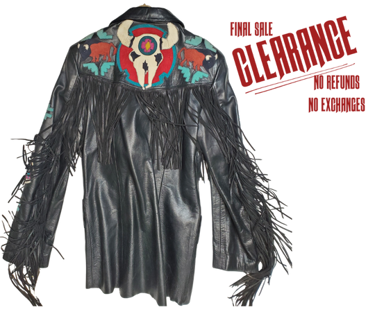 Arturo Buffalo Skull Fringe Jacket
