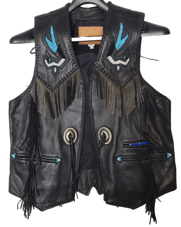 Arturo Fringe Bead Work Vest