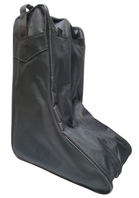 Black-If you travel any at all this the best way to protect your expensive boots. This Nylon Travel Boot Bag will make travel with your favorite boots much easier to navigate those carry on rules or just keep them separate from your other stuff especially if you have exotic boots. Easily zip up a right and left pair of boots to keep them in one place. A new item at our Smyrna, TN shop just a short trip from crazy downtown Nashville! Choose Black or Brown. Imported.