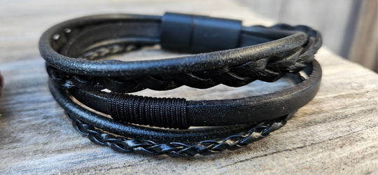 Artisanal Turkish braided Leather Bracelets. Designed for Comfort and Tailored for a regular fit, these bracelets offer a comfortable wear experience for any wrist size. Whether worn solo or layered with other accessories these are suitable for both men and women. New to our shop in Smyrna, TN.&amp;nbsp;

Fit&