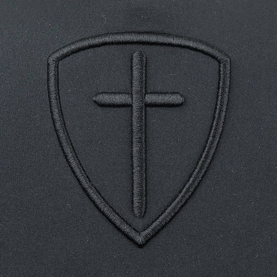 Thrive where you are planted in this “Solid Black Cross And Shield” Cap by Kerusso . Black with a tone-on-tone lofted embroidery design. God sent His only Son, Jesus Christ, to die on the cross in exchange for our sins. We sell these at our Smyrna, TN shop because we BELIEVE too!


Color: Black * 100% Polyester
Mid-Rise structured; flat bill
Lofted embroidery * Mesh back with snap closure
Do not launder
One size fits most