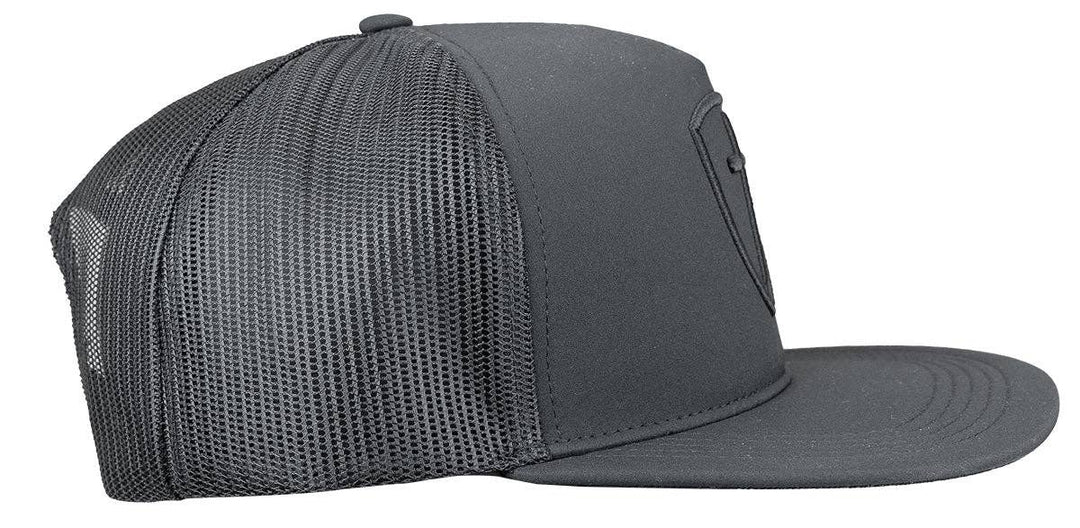 Thrive where you are planted in this “Solid Black Cross And Shield” Cap by Kerusso . Black with a tone-on-tone lofted embroidery design. God sent His only Son, Jesus Christ, to die on the cross in exchange for our sins. We sell these at our Smyrna, TN shop because we BELIEVE too!


Color: Black * 100% Polyester
Mid-Rise structured; flat bill
Lofted embroidery * Mesh back with snap closure
Do not launder
One size fits most