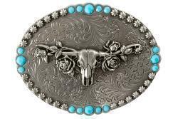 The Roses Longhorn Buckle