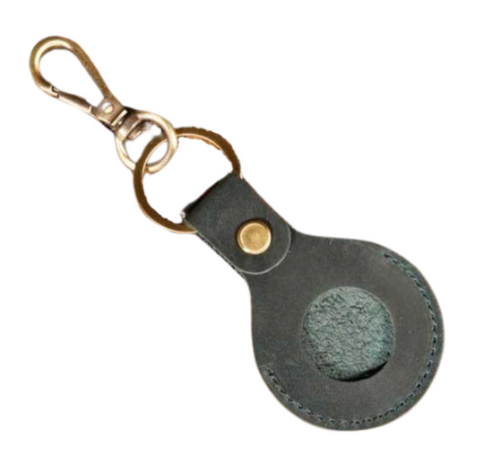 Leather Air Tag Keychain Case
