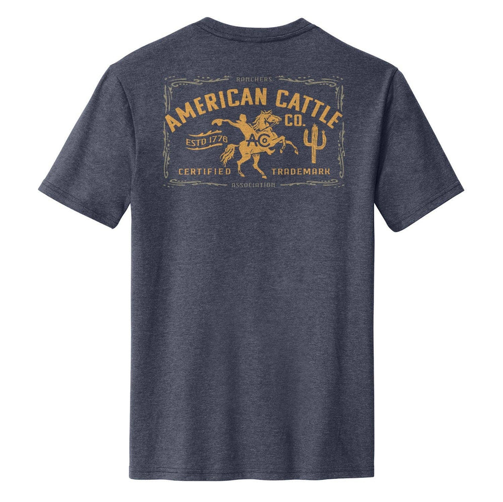 The Bucking Horse Tee from American Cattle Co. rides hard on heritage. Featuring a bold retro rodeo graphic framed in vintage lettering, it’s a nod to the grit of the arena and the cowboy spirit that built this country. This tee holds up through eight seconds or all-day wear. Available in our Smyrna TN shop not far from the Franklin Rodeo.