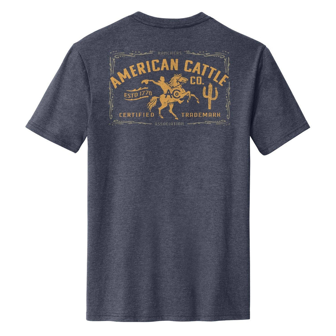 The Bucking Horse Tee from American Cattle Co. rides hard on heritage. Featuring a bold retro rodeo graphic framed in vintage lettering, it’s a nod to the grit of the arena and the cowboy spirit that built this country. This tee holds up through eight seconds or all-day wear. Available in our Smyrna TN shop not far from the Franklin Rodeo.