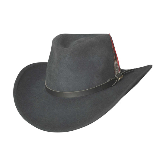 The Akubra Wool "Crushable" Outback Hat