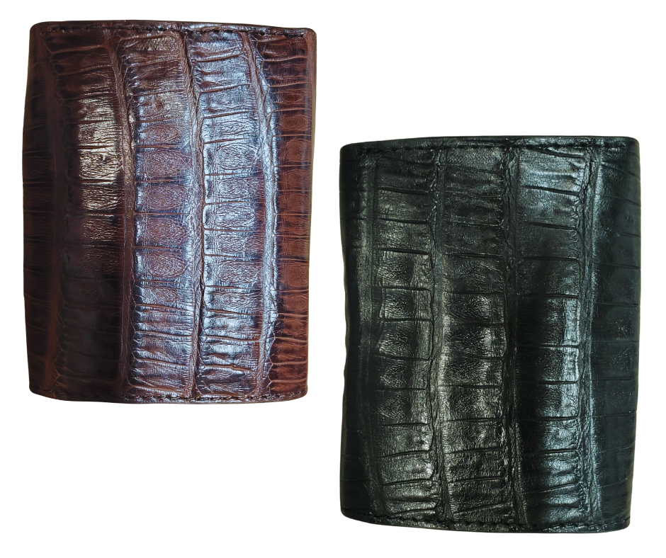 Made from authentic Black or Cigar colored Caiman leather, this bi-fold wallet blends classic western flair with bold luxury. The Stetson name guarantees top-notch craftsmanship and meticulous detail. It offers 6 card slots, 3 hidden pockets underneath, and a spacious cash compartment. Available now at our Smyrna, TN store, just a quick 30-minute drive from downtown Nashville. Proudly made in Mexico.