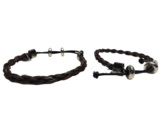 Discover the timeless charm of Braided Horsehair in our classic Western style bracelet. Features strong adjustable slider for durability. To ensure a comfortable fit, wear it snug or even take it in the water - just be sure to remove it before swimming or showering. You can find these at our shop in Smyrna, TN, conveniently located just a short drive away on I-24 from Nashville.