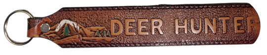 Long Leather embossed Key Fobs that are made in our Smyrna, TN shop. Longer length makes them easier to find in your bag or pocket. Choose popular Designs.

Size is 8"L x 1 1/4" Designs may vary from picture slightly