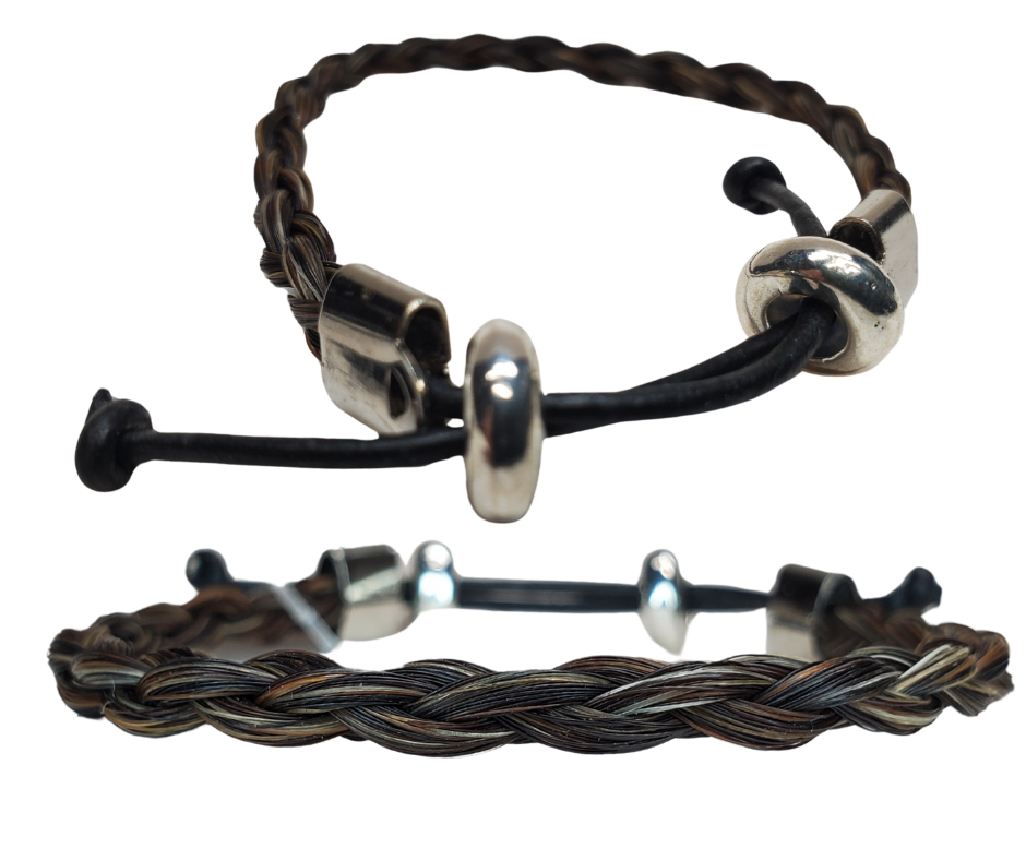 Discover the timeless charm of Braided Horsehair in our classic Western style bracelet. Features strong adjustable slider for durability. To ensure a comfortable fit, wear it snug or even take it in the water - just be sure to remove it before swimming or showering. You can find these at our shop in Smyrna, TN, conveniently located just a short drive away on I-24 from Nashville.