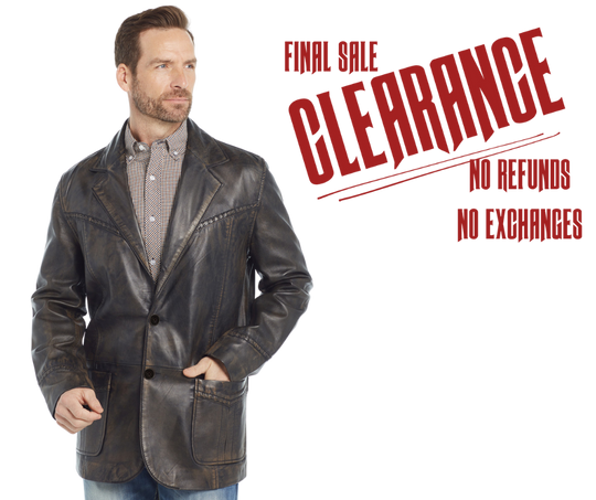 The "Carson" Distressed Brown Blazer Jacket CLOSEOUT!