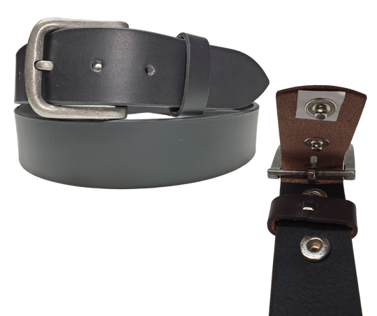The Associate Leather Belt brings casual cool to your workday wardrobe! This 1 1/2" strip of top grain leather sports a sleek satin finish that&