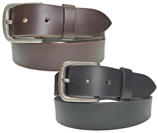 Associate Leather Belt shown in both black and brown colors. Part of our imported collection of belts, hanging out at our Smyrna TN shop!