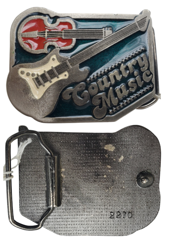 Vintage country music belt buckle
