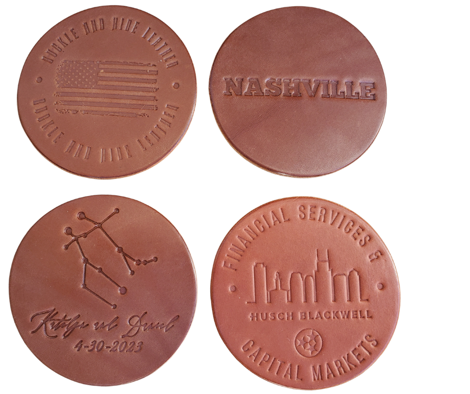 Let us put your LOGO/EVENT on Leather!