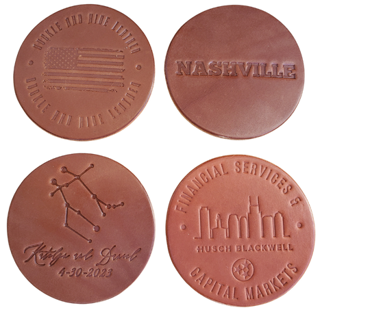 Let us put your LOGO/EVENT on Leather!