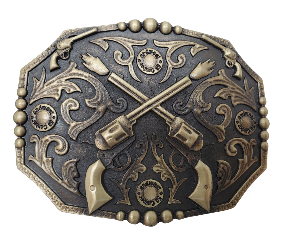 Crossed Pistols Buckle