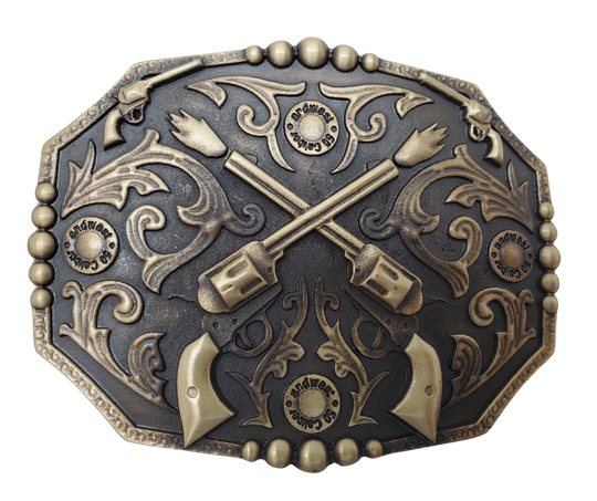 Crossed Pistols Buckle