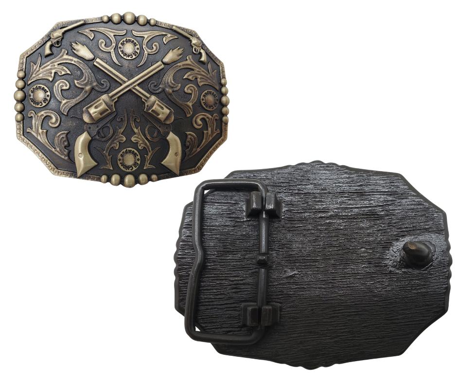 Crossed Pistols Buckle
