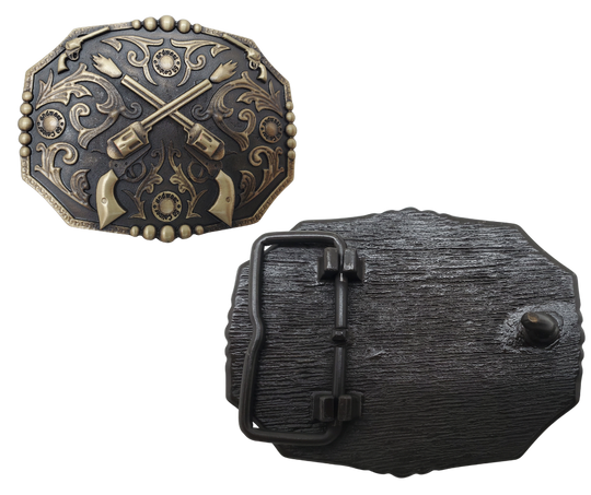 Crossed Pistols Buckle