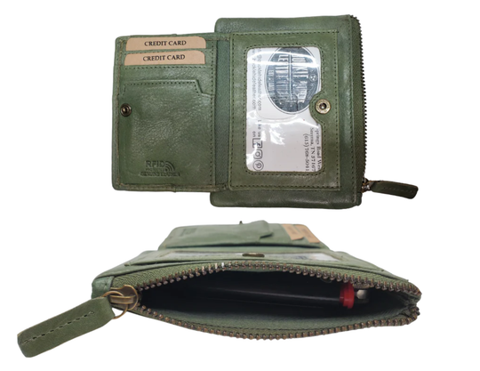 Looking to simplify your life? The "Carter" Coin Pouch Wallet might be just the ticket. It has just the right number of card slots, an ID slot, and a zippered pouch for your little extras and coins. The size is perfect for front pockets, and it even has RFID security. Come visit our shop in Smyrna, TN and put your minimalist skills to the test!