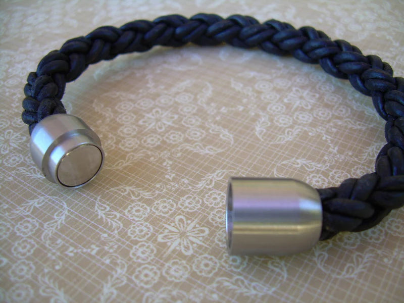 Thick Braid Leather Bracelet CLOSEOUT!