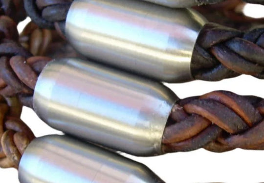 Thick Braid Leather Bracelet CLOSEOUT!