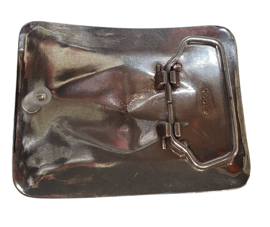 Spice up your style with the "Cody" Buckle! This versatile 3 1/4" x 2 1/2" beauty plays well with countless fashion combos, not just your trusty jeans and belt duo (though that's always a winner). The Antique Silver finish adds that perfect touch of Southwestern flair to any outfit. Curious? Swing by our Smyrna, TN shop and see one for yourself.